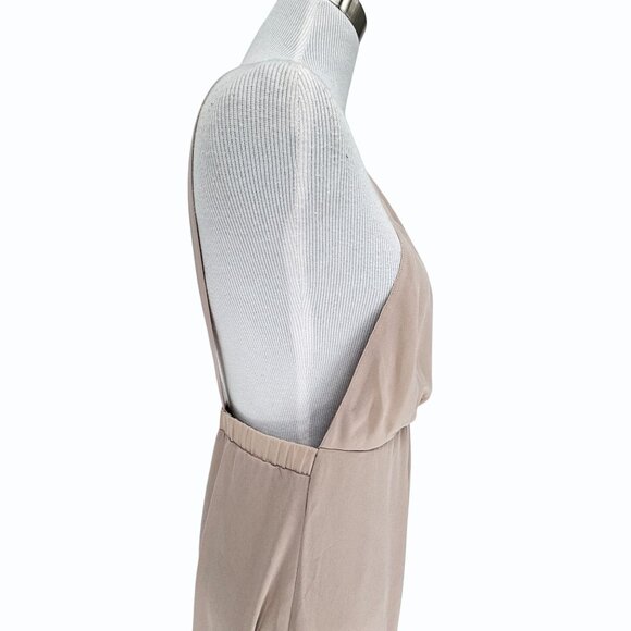 Show Me Your Mumu‎ Amanda Maxi Dress Womens M Taupe Beige Open Back Bridesmaid - Picture 4 of 13